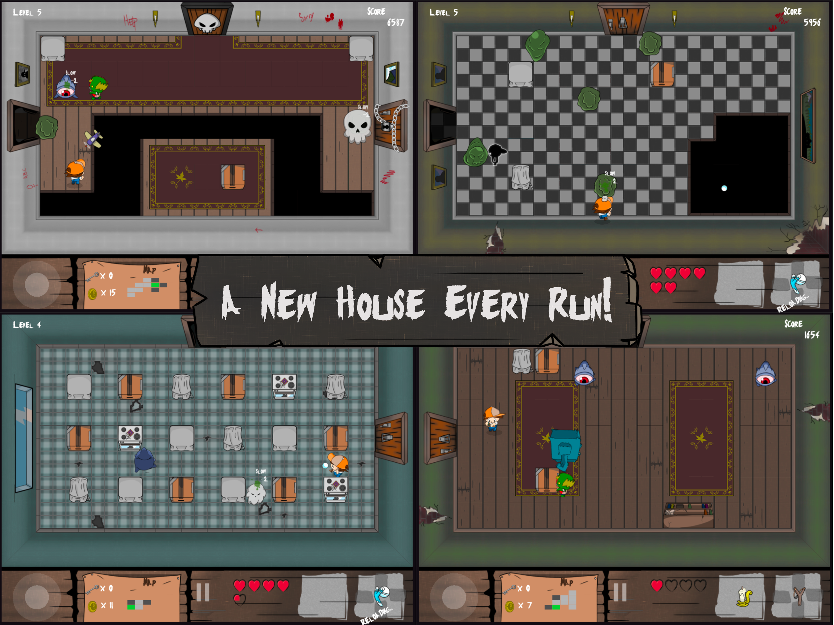 New House - Random levels every run